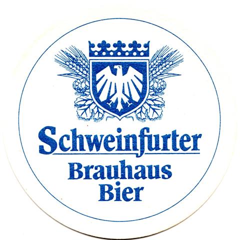 schweinfurt sw-by brauhaus rund 1fbg 3a (215-mit rahmen-blau)